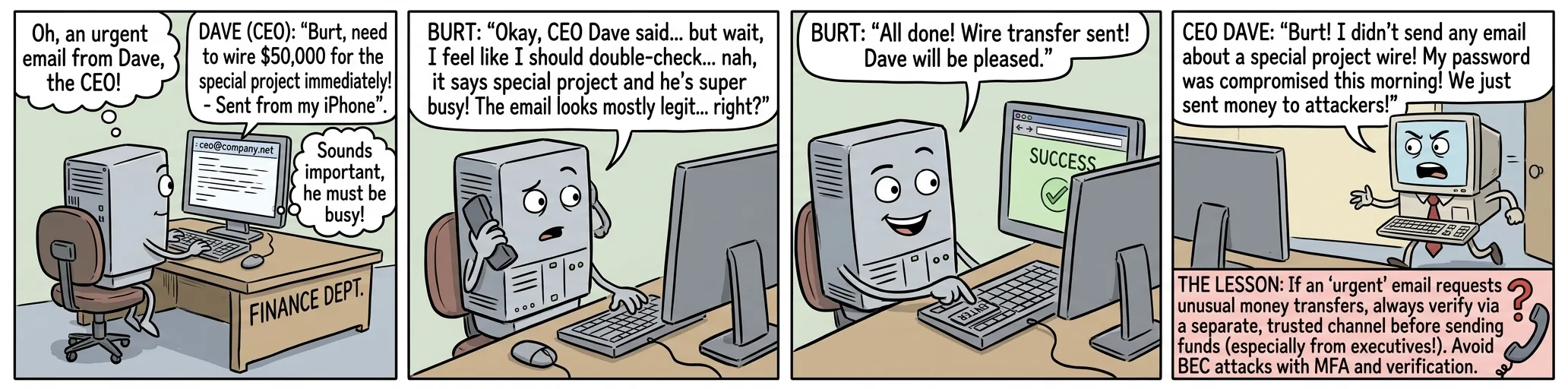 CyberToons: business email compromise