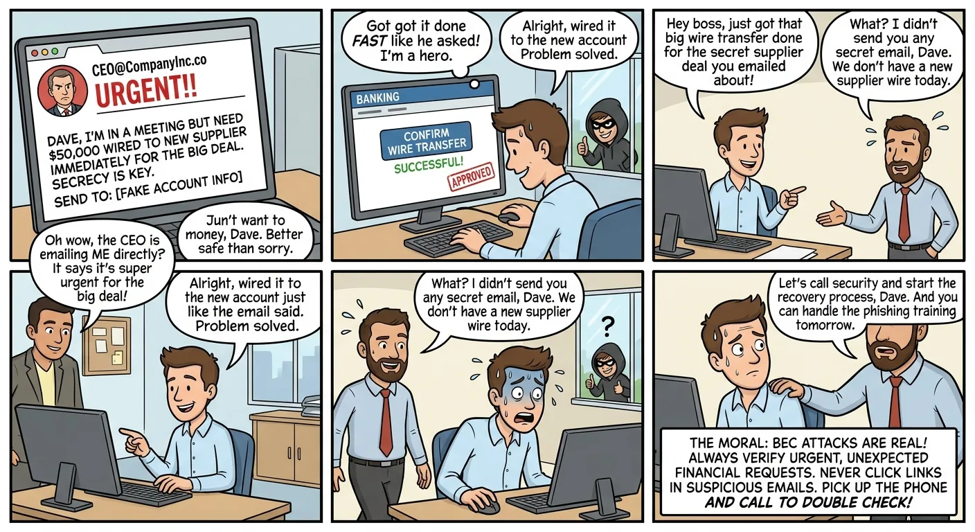 The CEO Who Wasn't: A BEC Comedy of Errors
