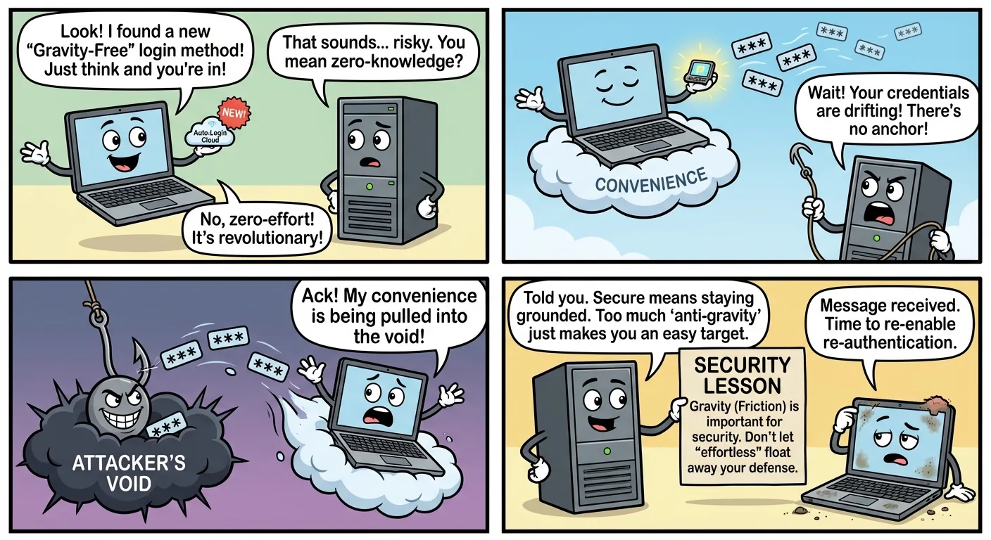 Zero Gravity, Zero Security: Don't Float Away!