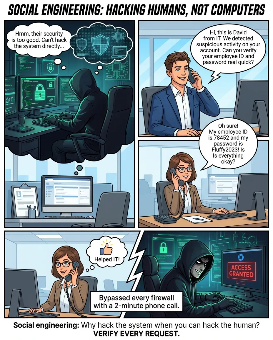 The Human Hack: When Passwords Meet Politeness