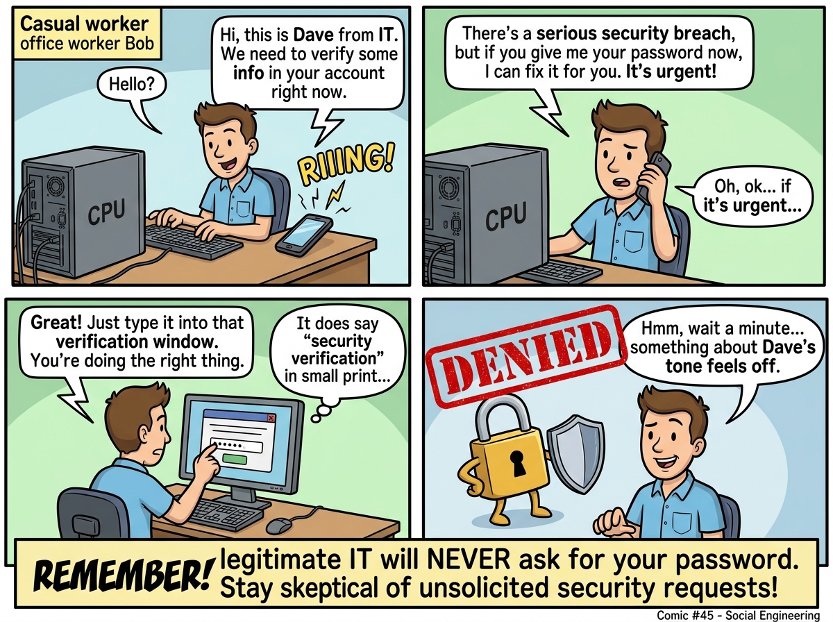 CyberToons: social engineering attacks