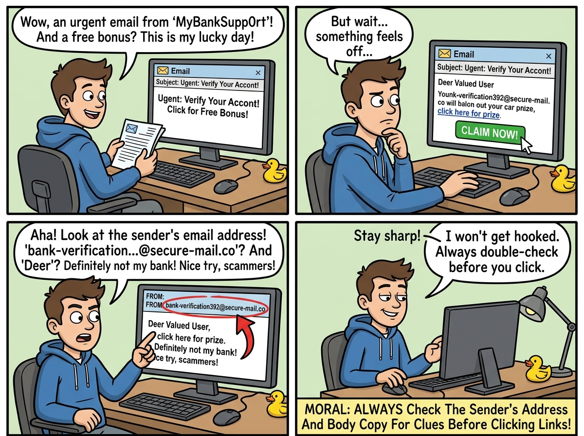 CyberToons: phishing emails and how to spot them